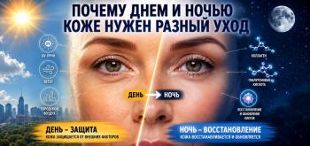 Почему утренний уход отличается от вечернего: как работают дневной и ночной кремы для век