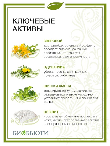 Маска для лица № 6 «Для сужения пор» БиоБьюти